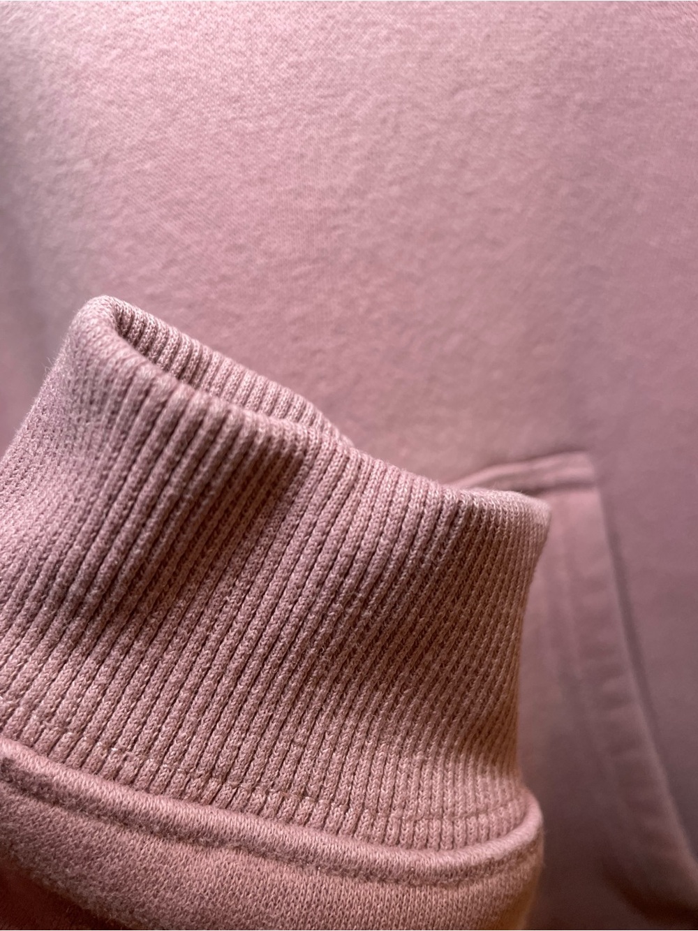 Comfrt Basic Crop Hoodie in Orchid - Picture 3 of 6